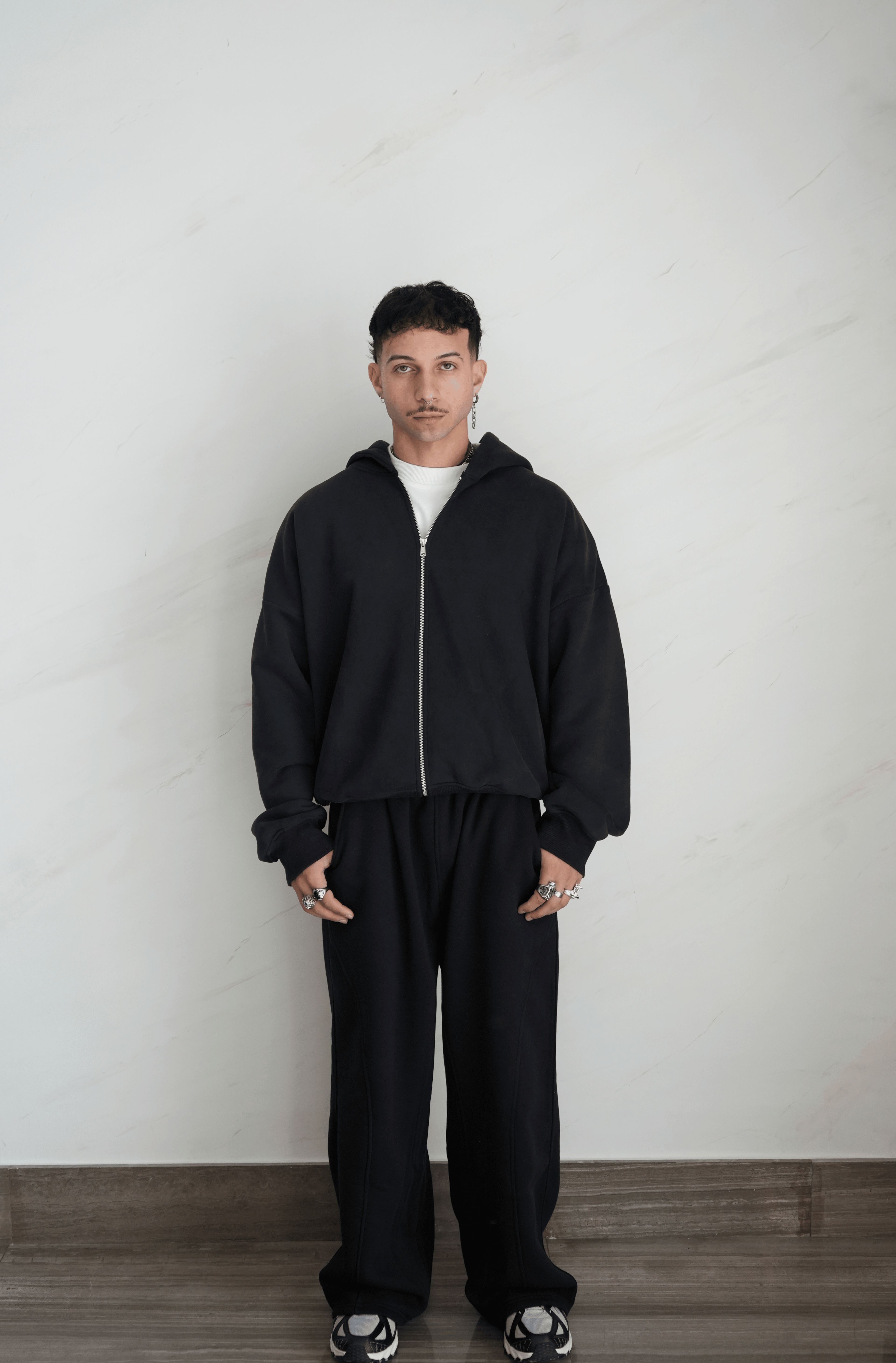 The Zipper In Black Unisex