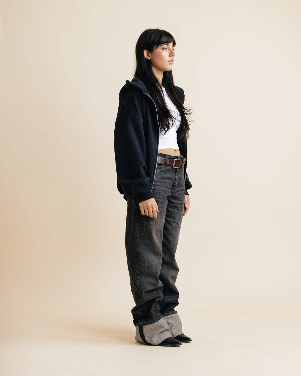 The Zipper In Black Unisex