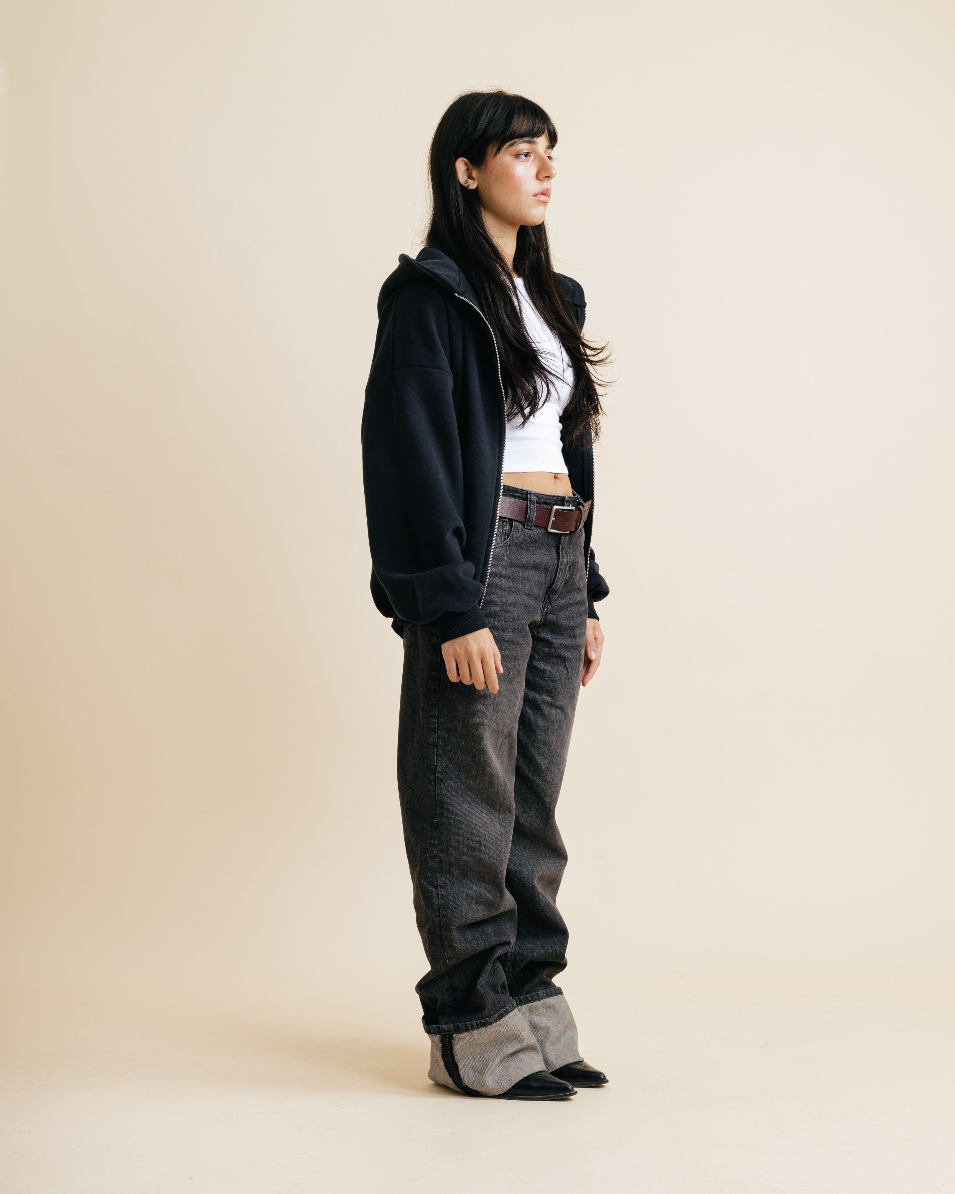 The Zipper In Black Unisex
