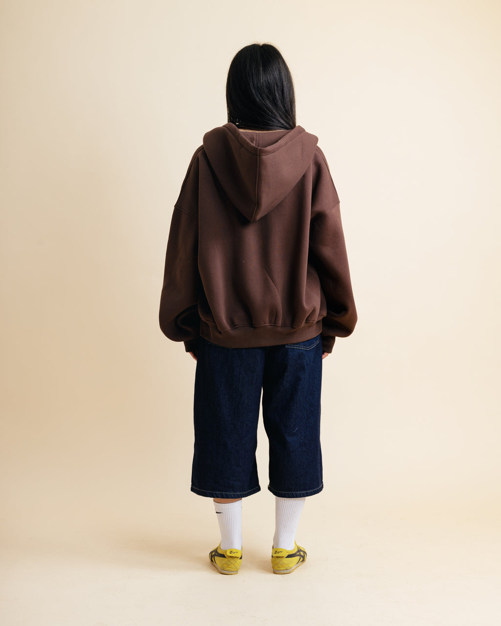 The Zipper in Coffee Brown Uni Sex