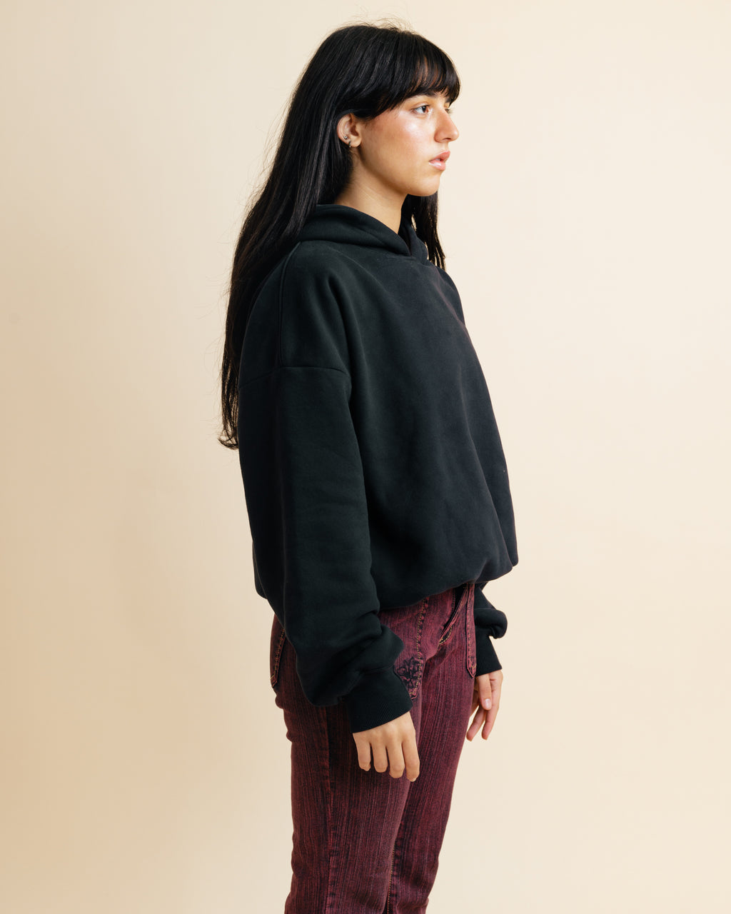 The Hoodie in Jet Black Unisex