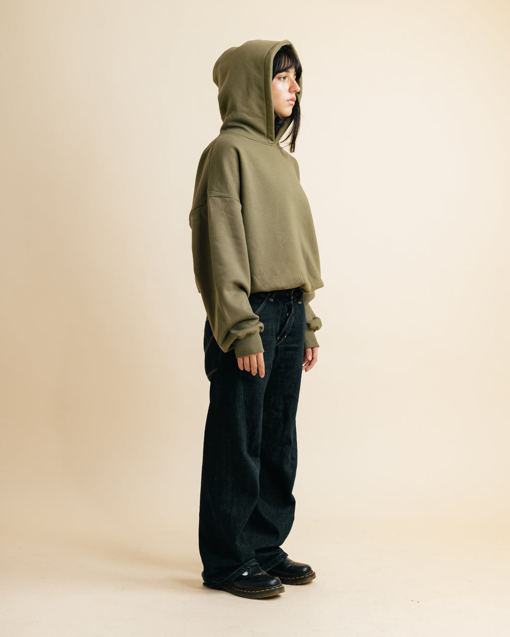 The Hoodie in Olive Unisex