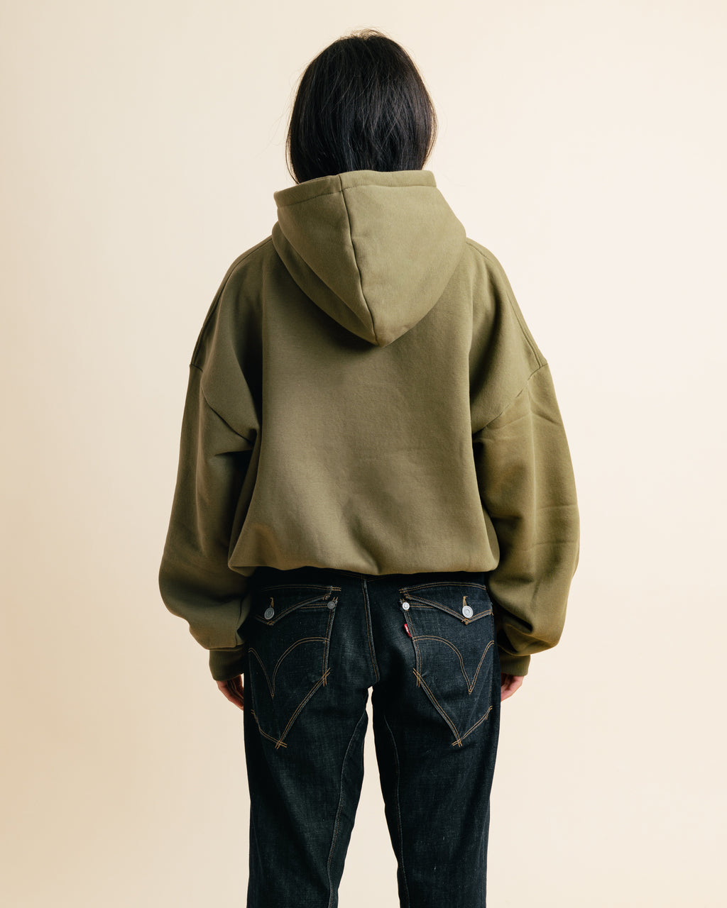 The Hoodie in Olive Unisex