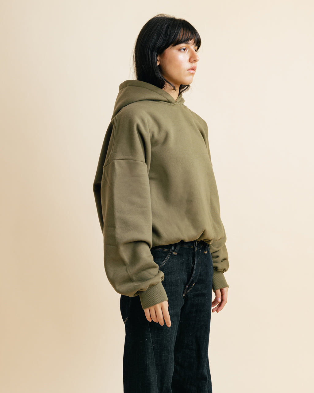 The Hoodie in Olive Unisex
