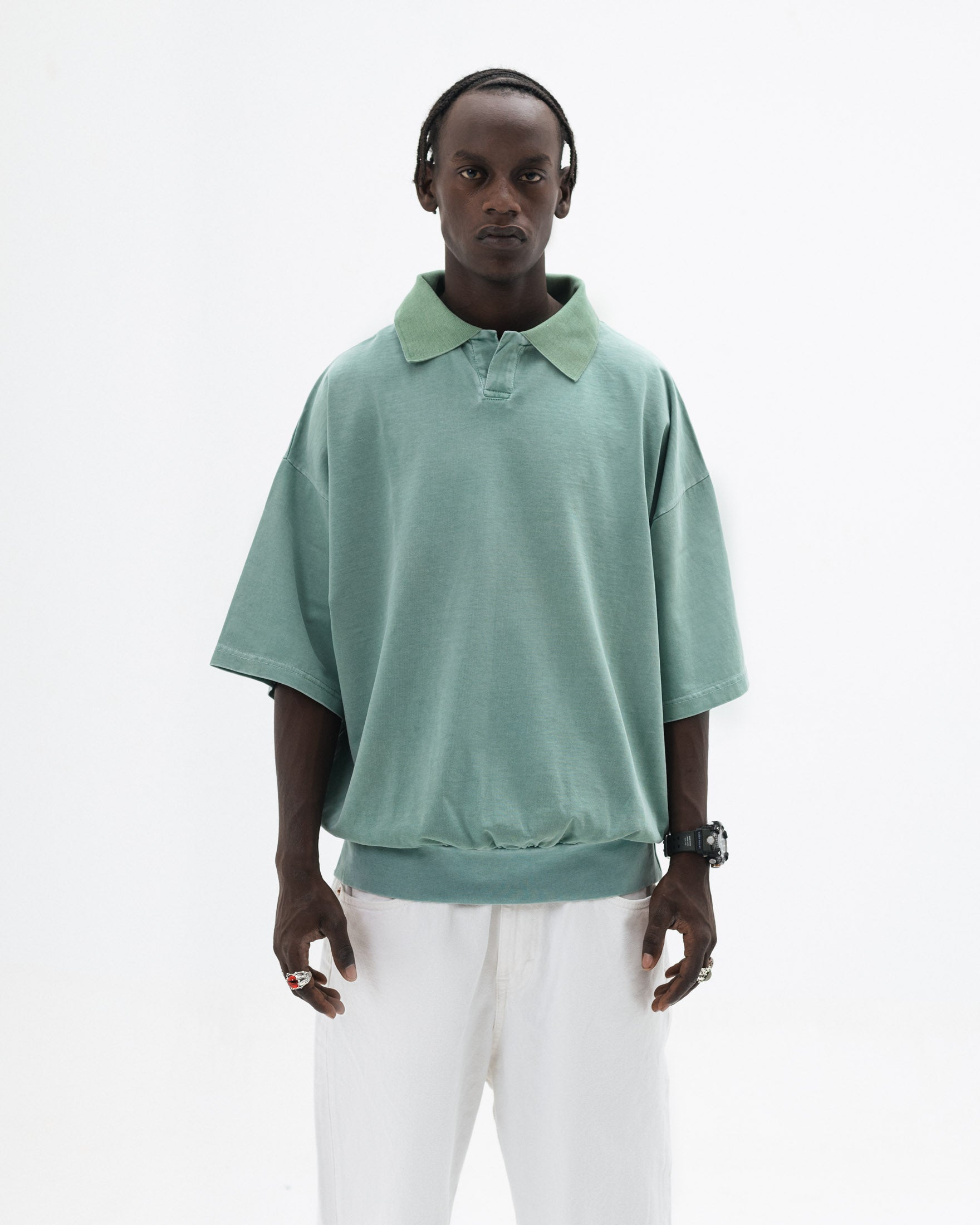 Mint Washed Polo Shirt