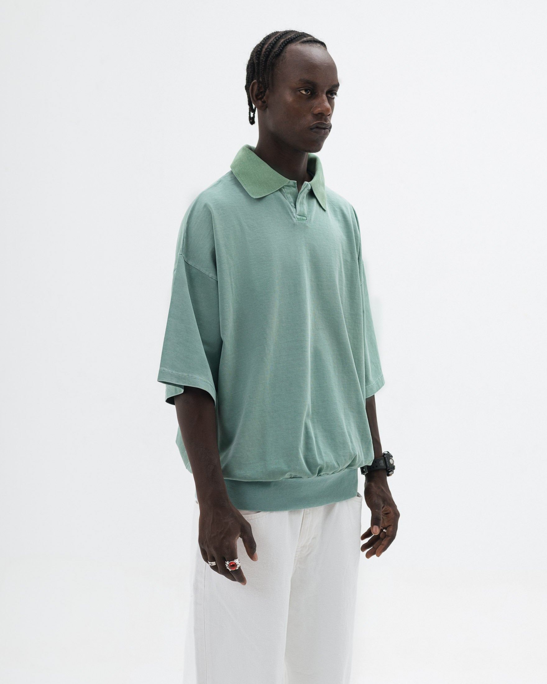 Mint Washed Polo Shirt