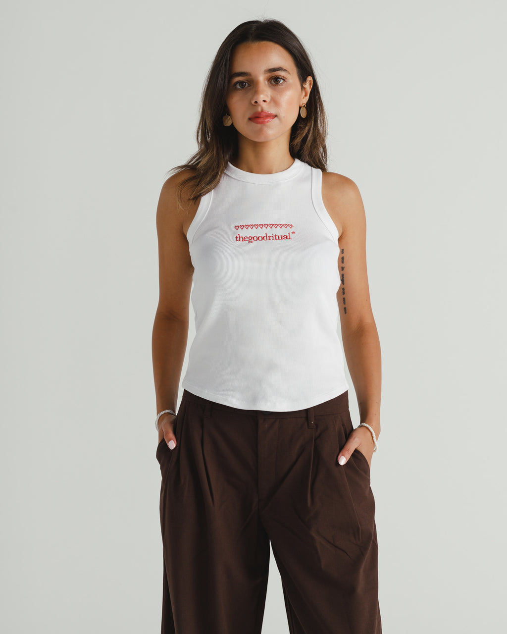 Logo & Hearts Tank Top