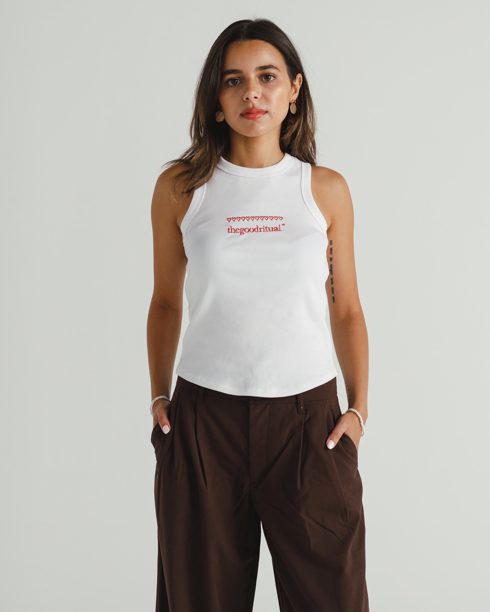 Logo & Hearts Tank Top