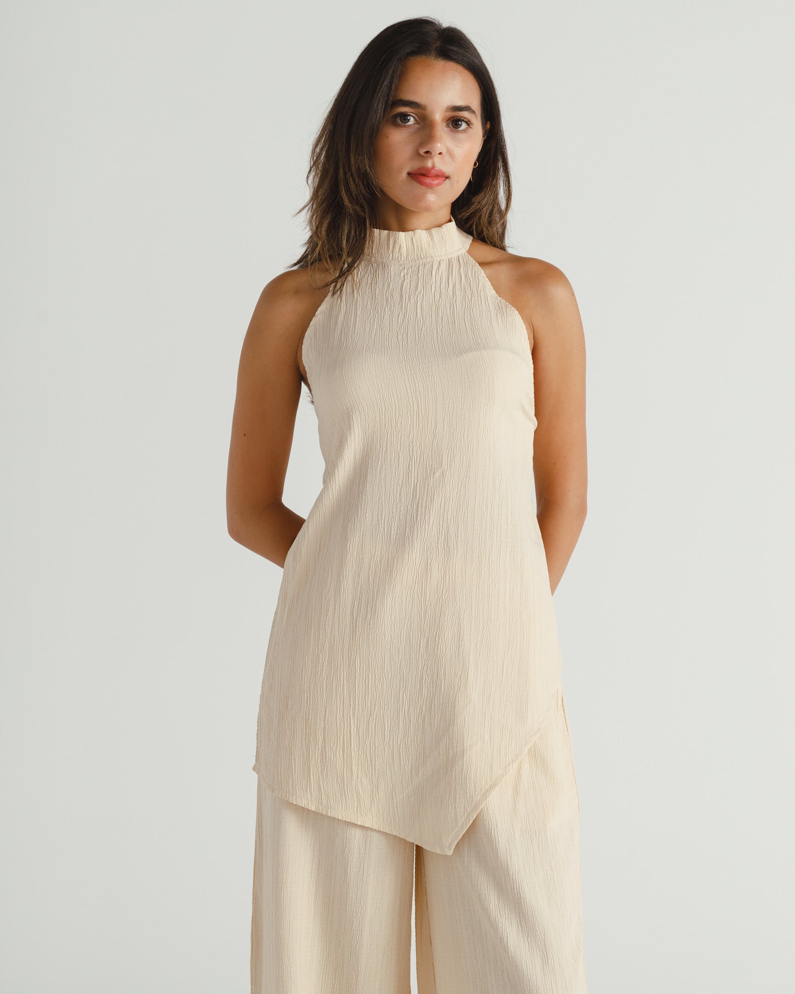 Linen Halter Top