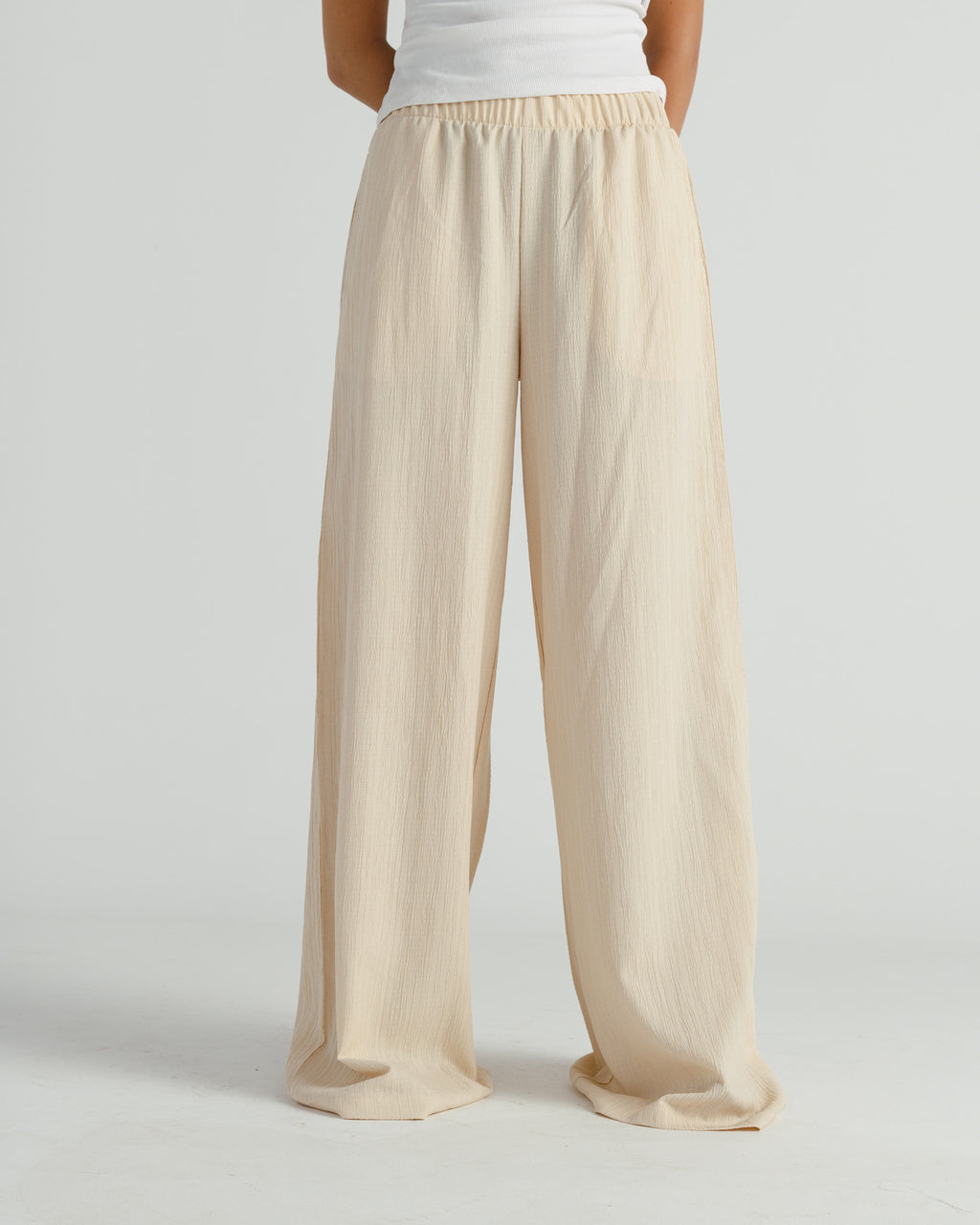 Linen Wide-Leg Pants