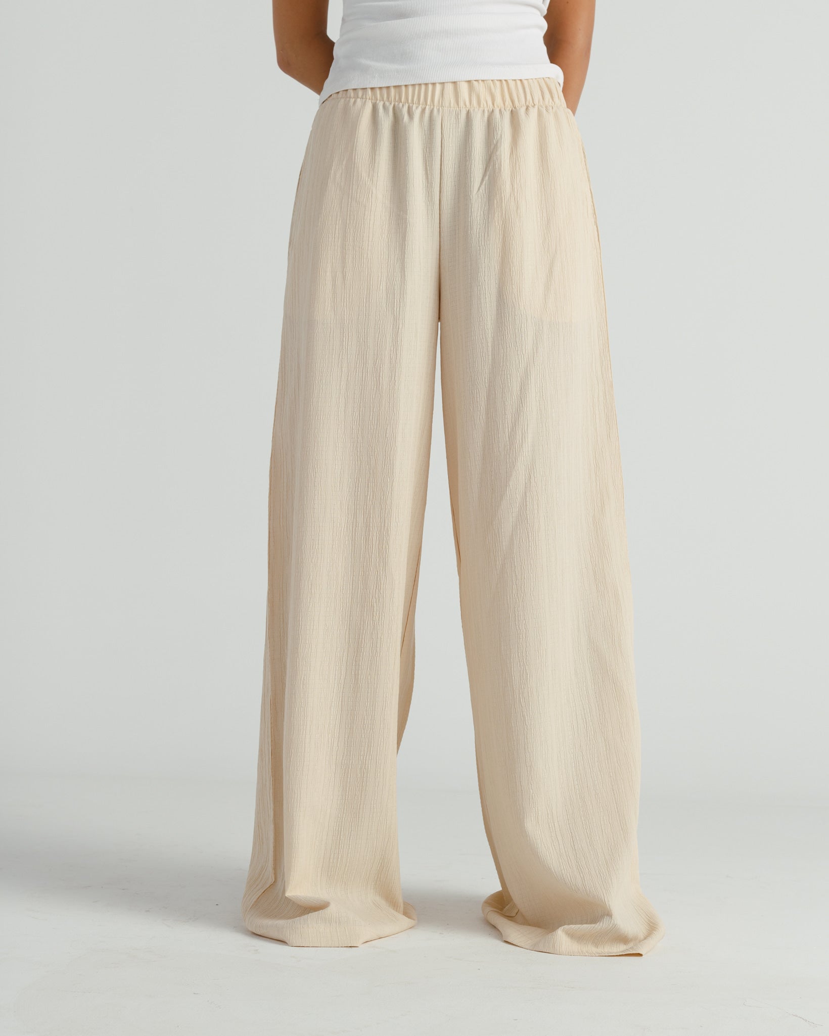 Linen Wide-Leg Pants