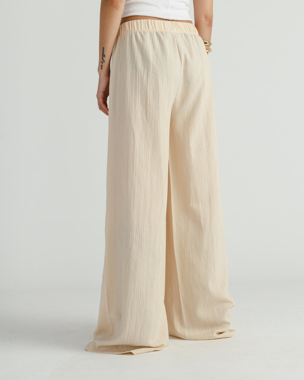 Linen Wide-Leg Pants