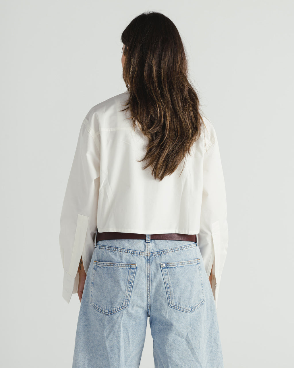 CROPPED POPLIN SHIRT