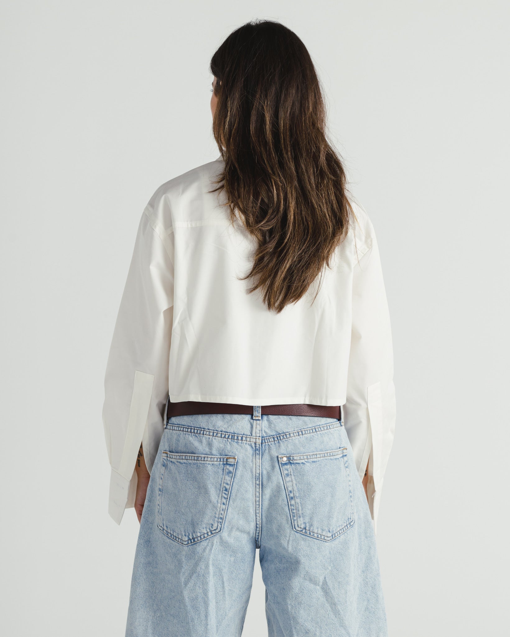 CROPPED POPLIN SHIRT