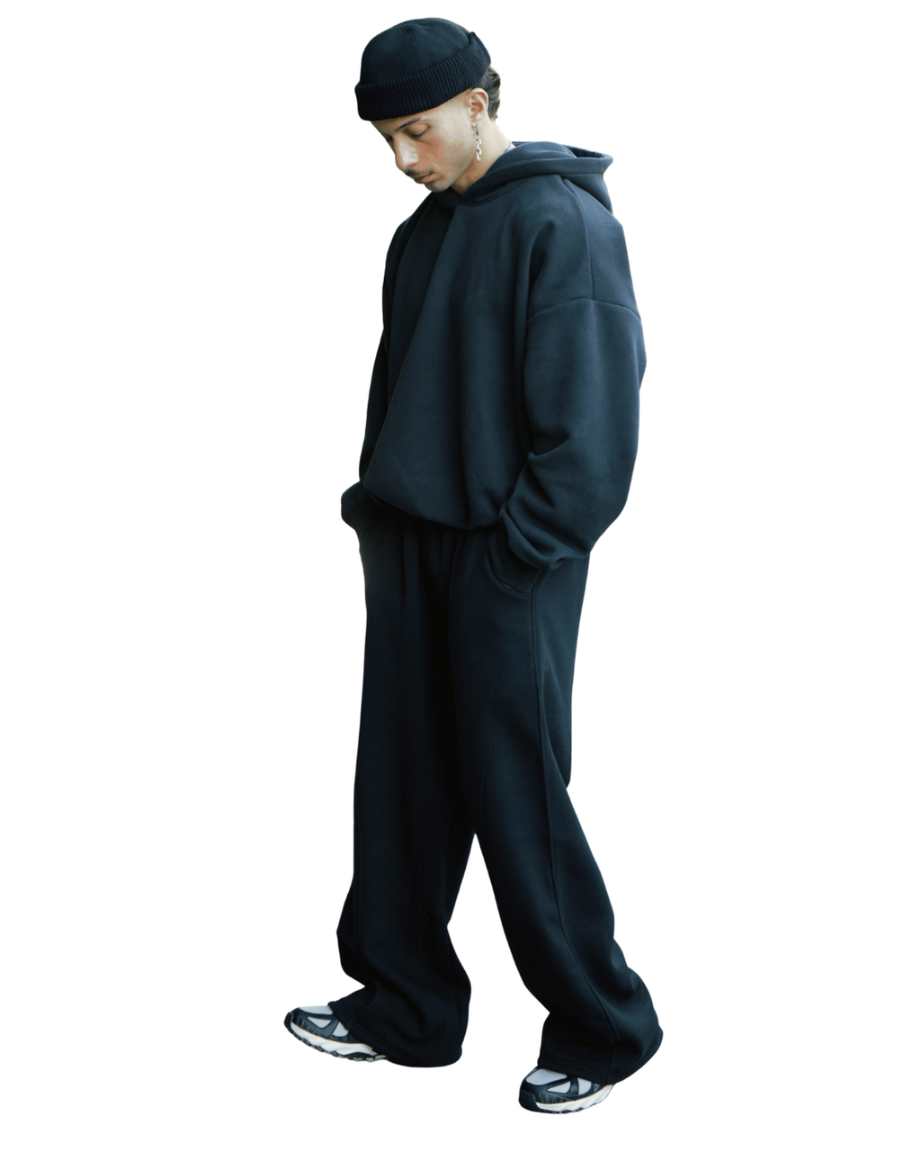 Jet Black Trackpants Unisex