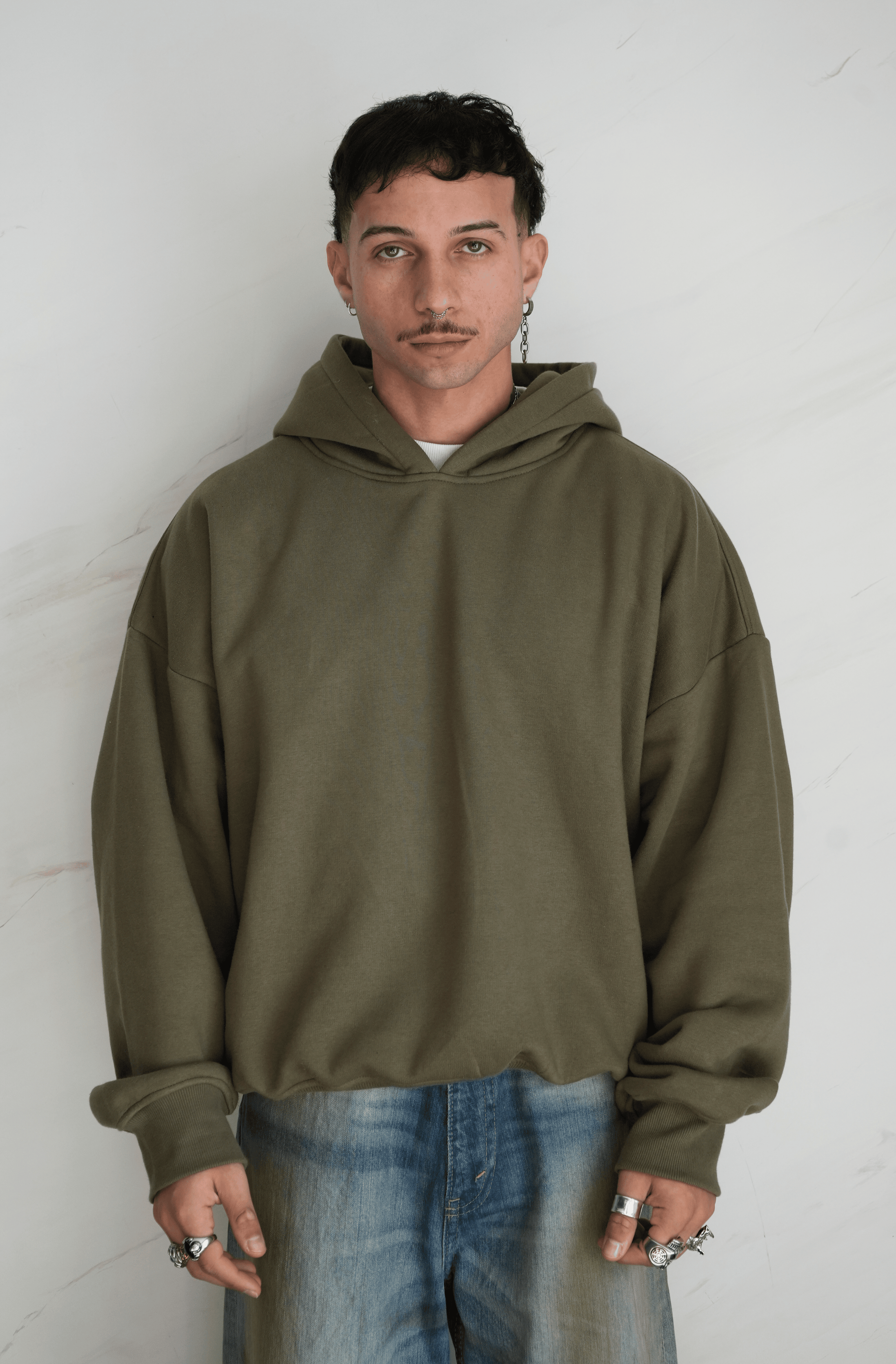 The Hoodie in Olive Unisex