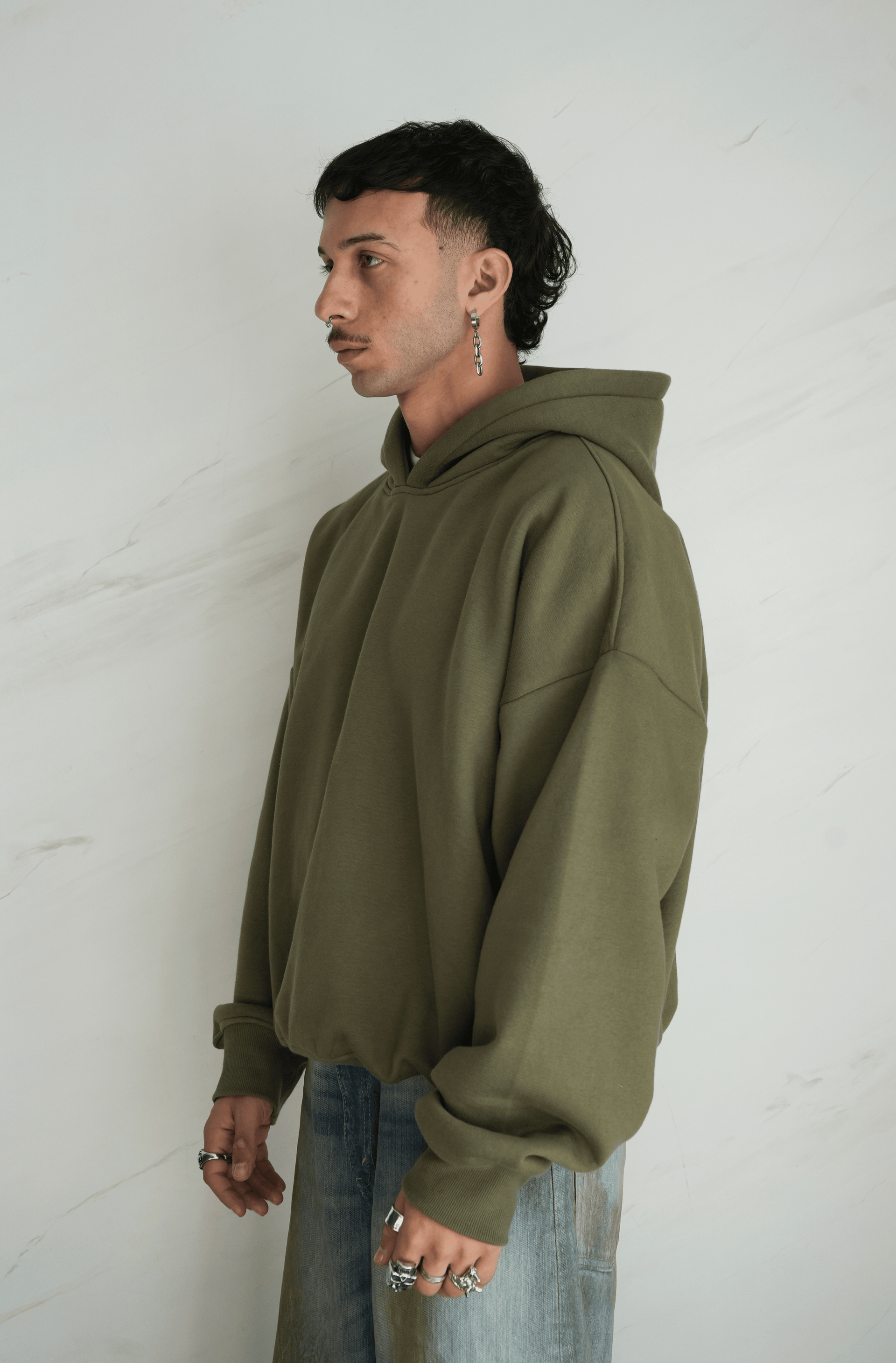 The Hoodie in Olive Unisex