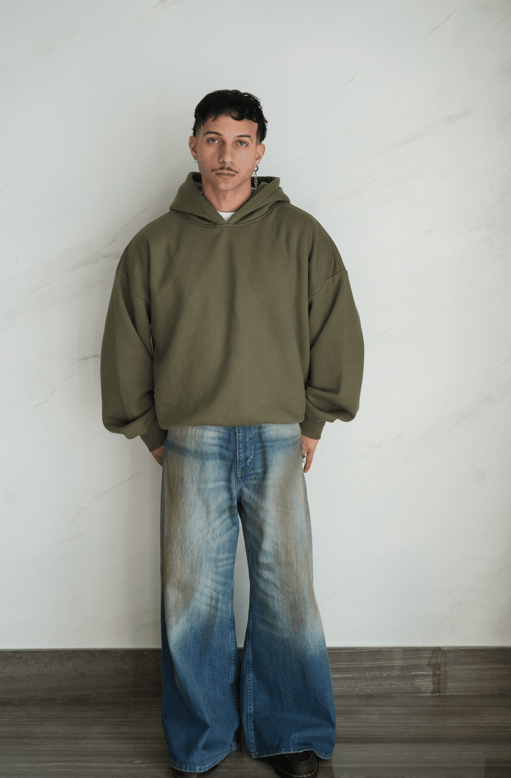The Hoodie in Olive Unisex