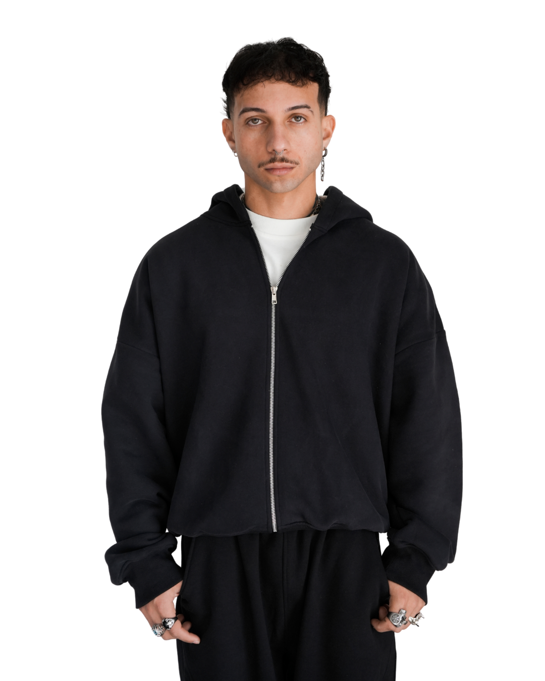 The Zipper In Black Unisex