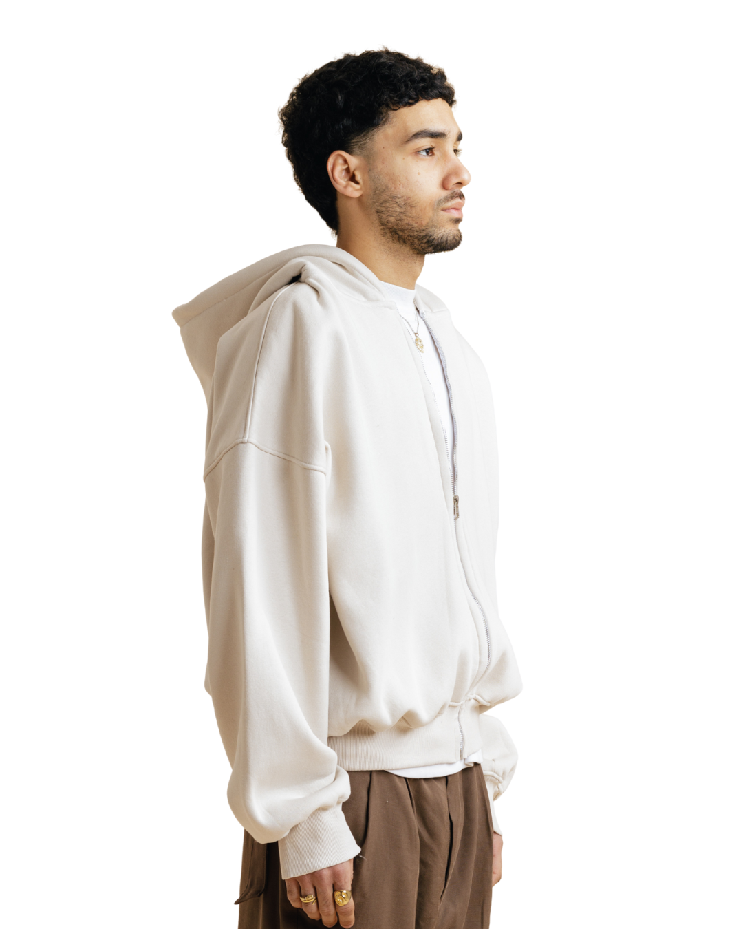 The Zipper in Butter Cream Uni Sex
