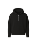 Black Cropped Half Zip Unisex