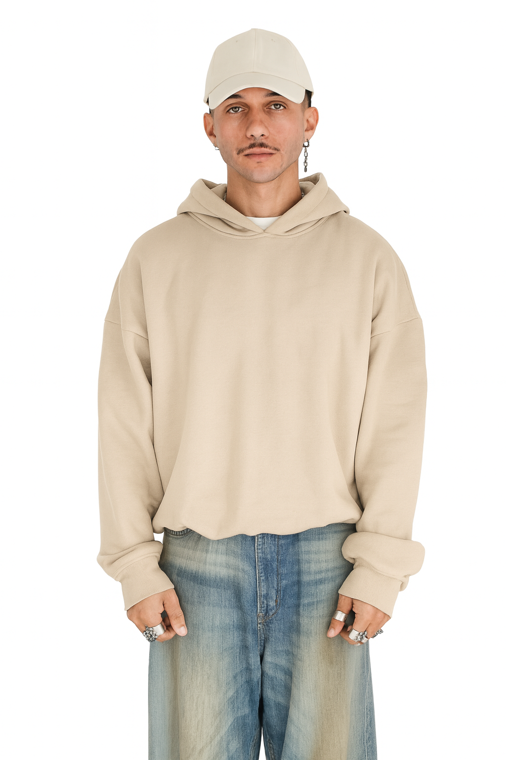 Hoodie in Sandstone Cream Unisex