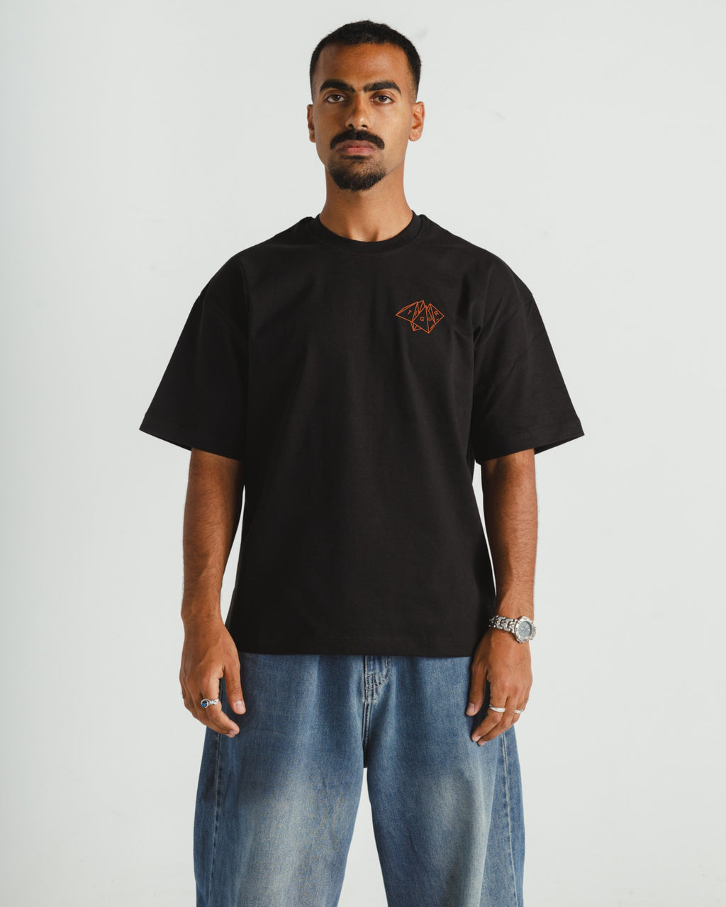 Pyramids Black x Burnt Orange