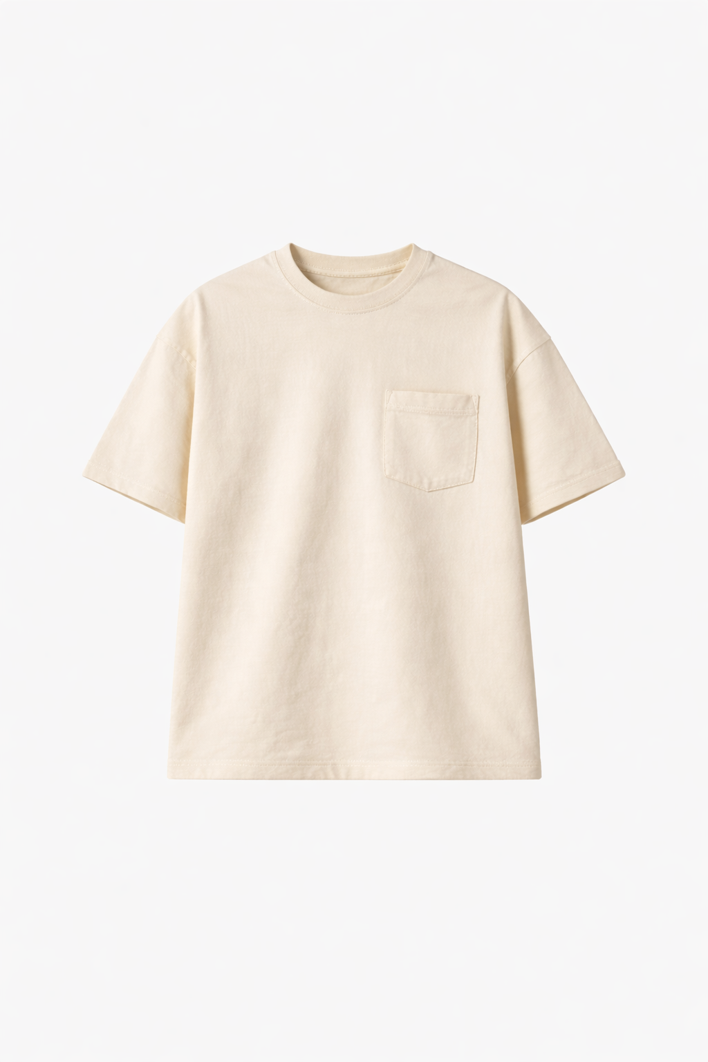 Form Pocket Tee in Cream