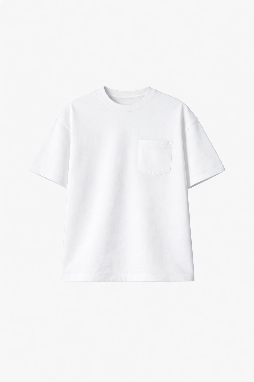 Form Pocket Tee in White