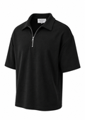 The Half Zip in Black