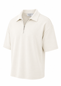 The Half Zip in Off White