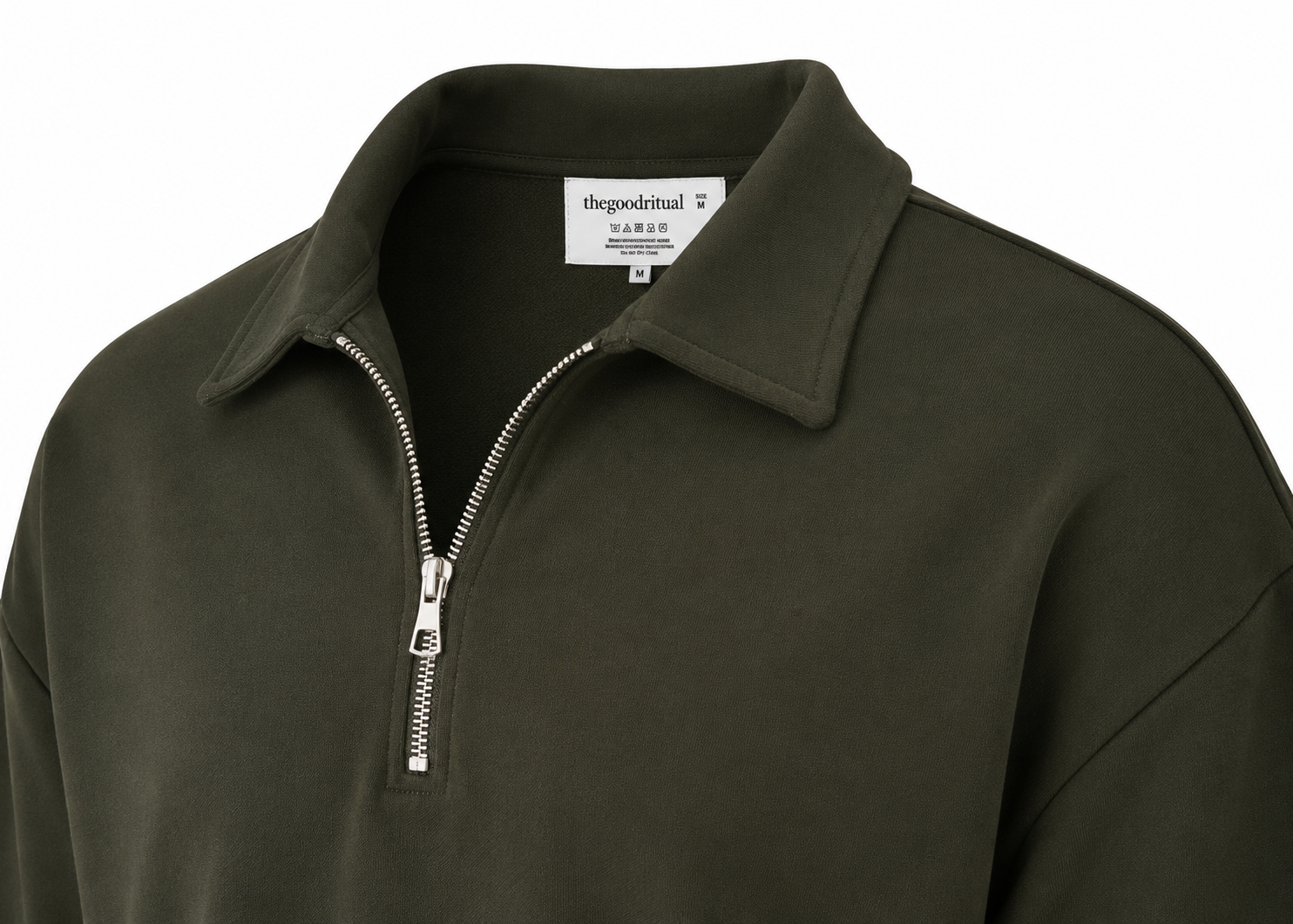 The Half Zip in Olive