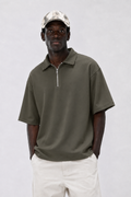 The Half Zip in Olive