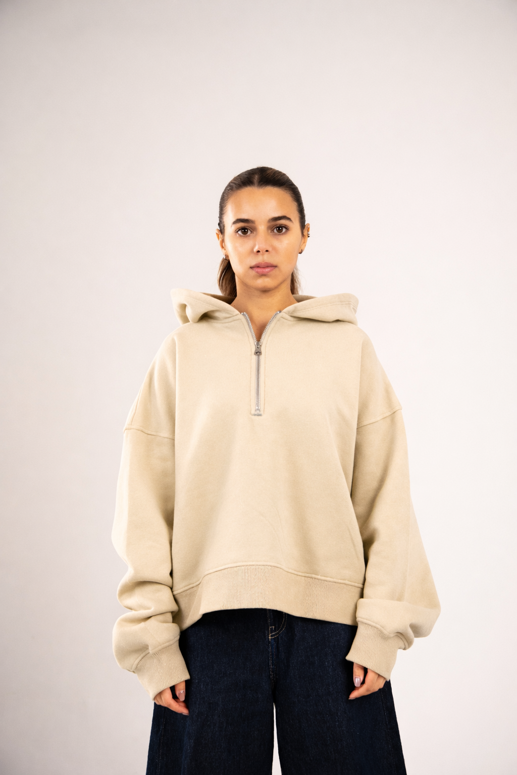 Cropped Half Zip Women's