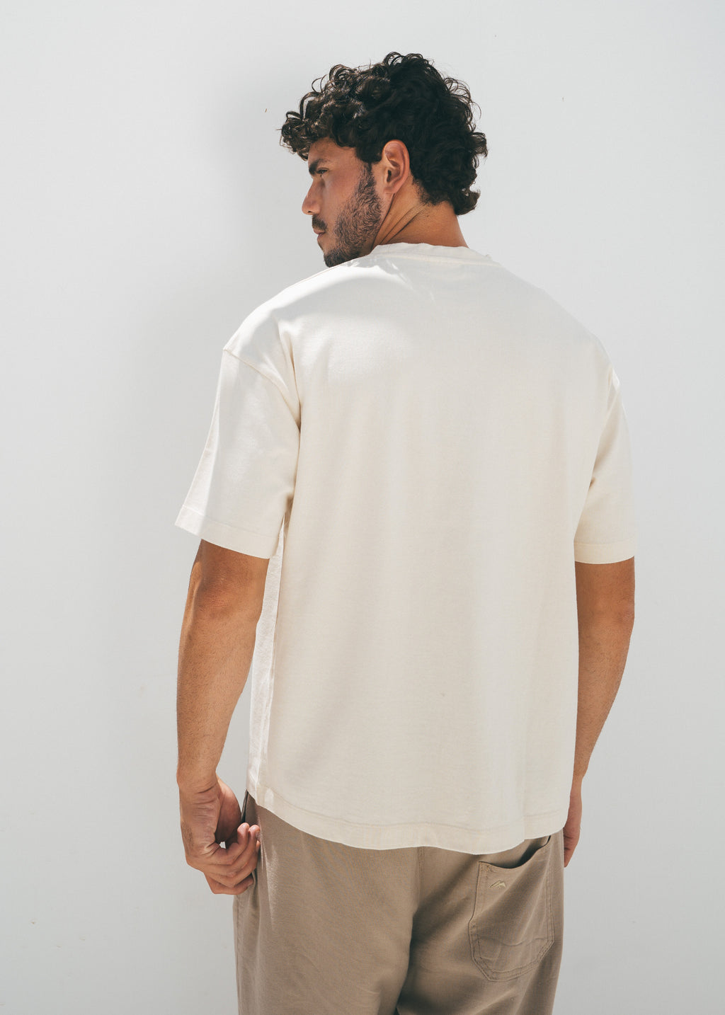 Form Pocket Tee in Cream