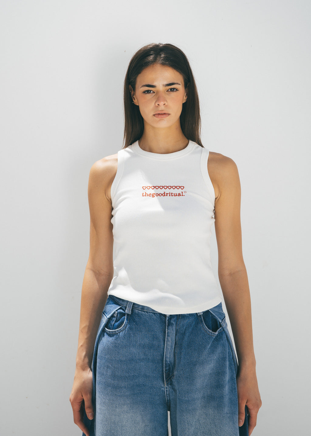 Logo & Hearts Tank Top