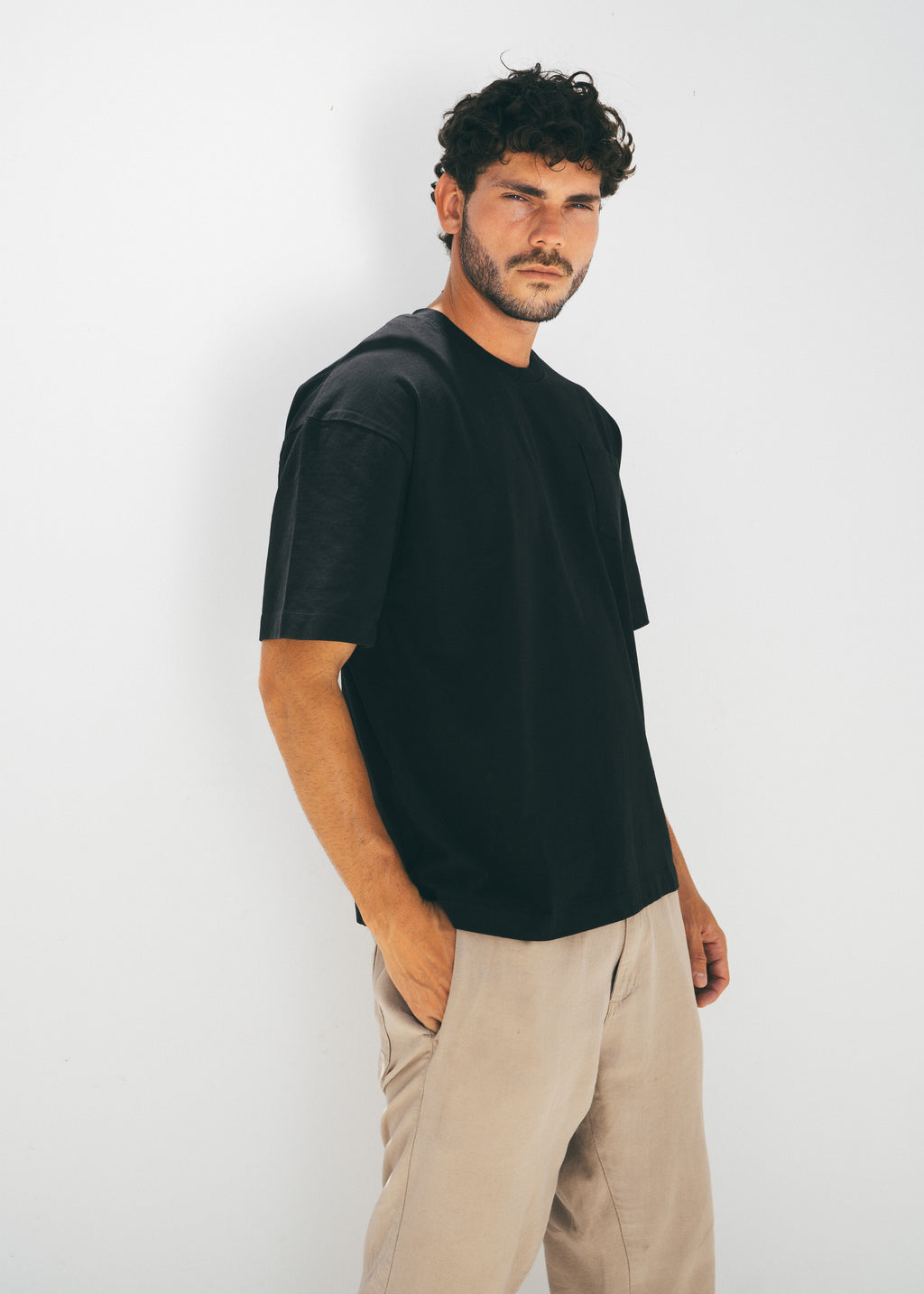 Form Pocket Tee in Black