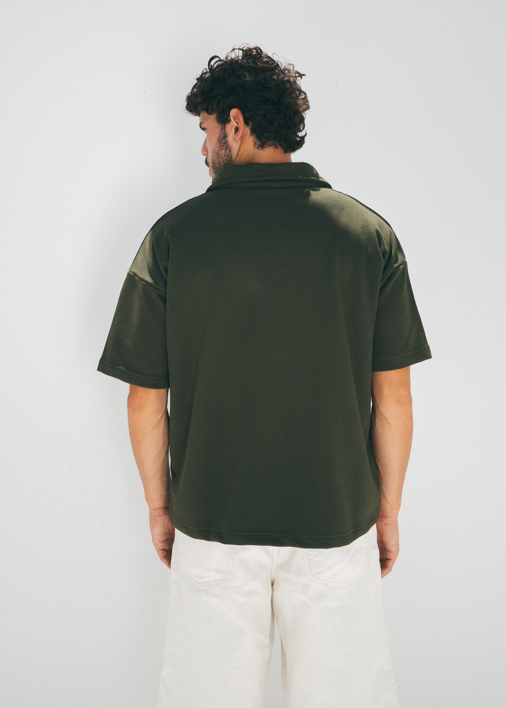 The Half Zip in Olive