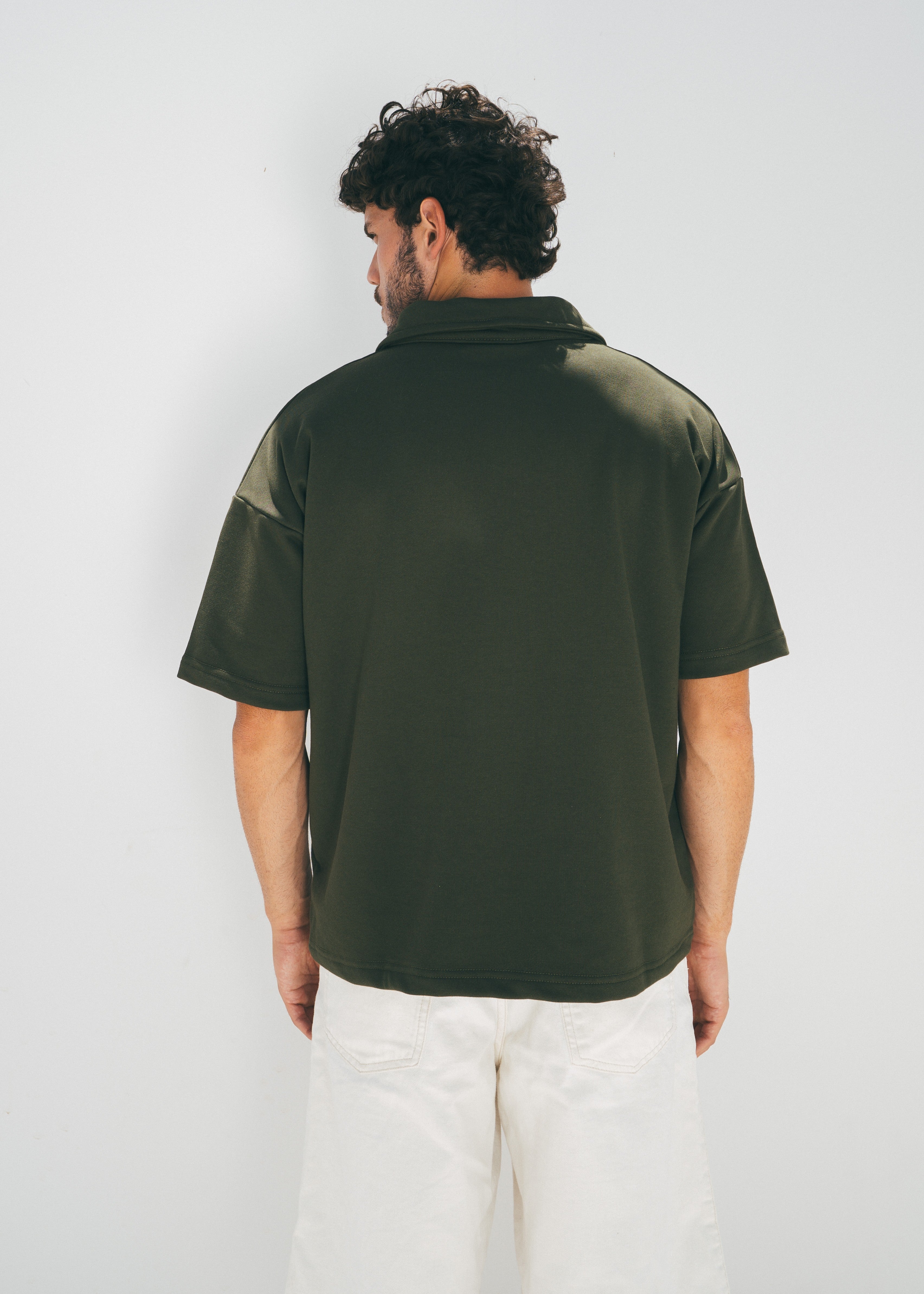 The Half Zip in Olive