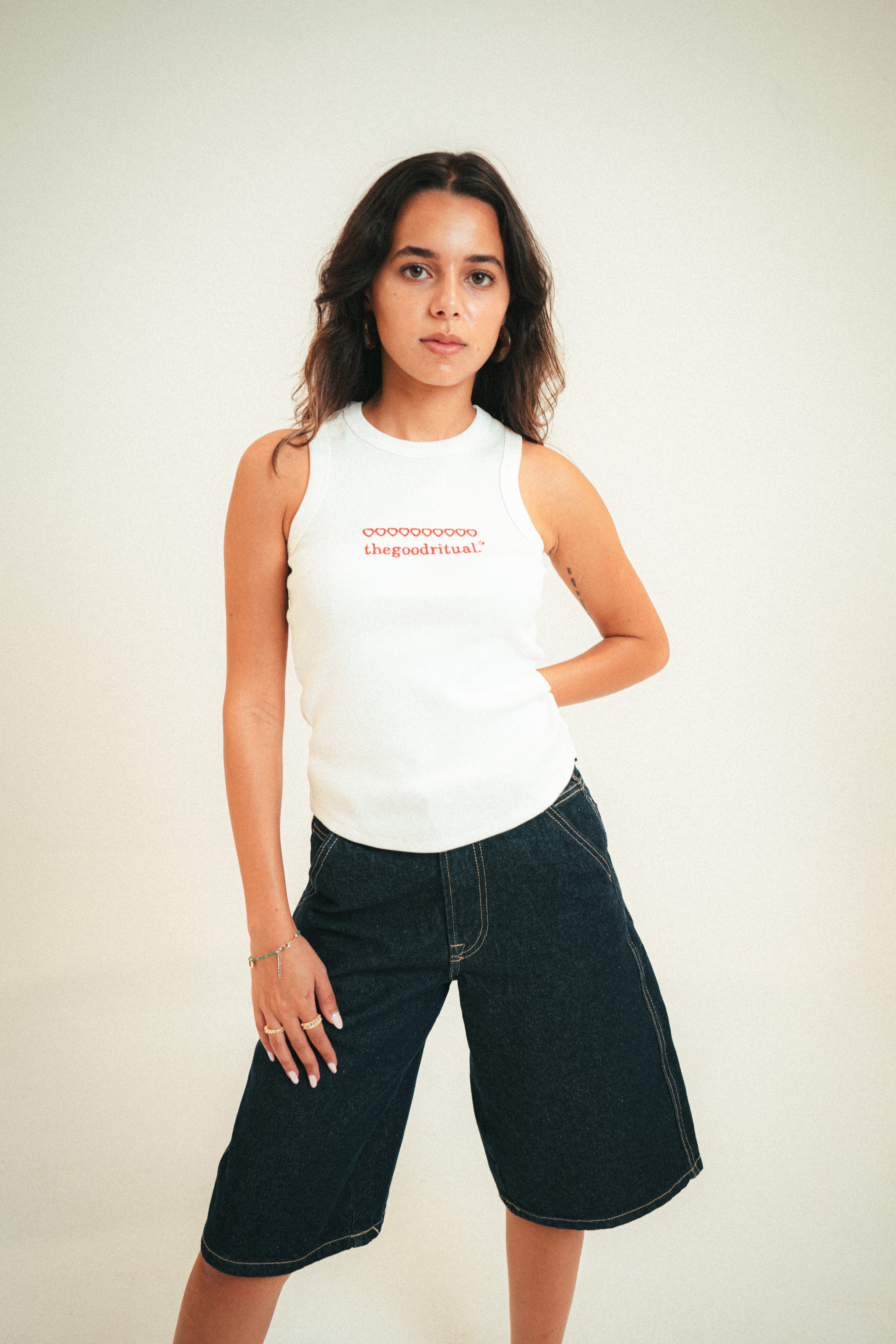 Logo & Hearts Tank Top