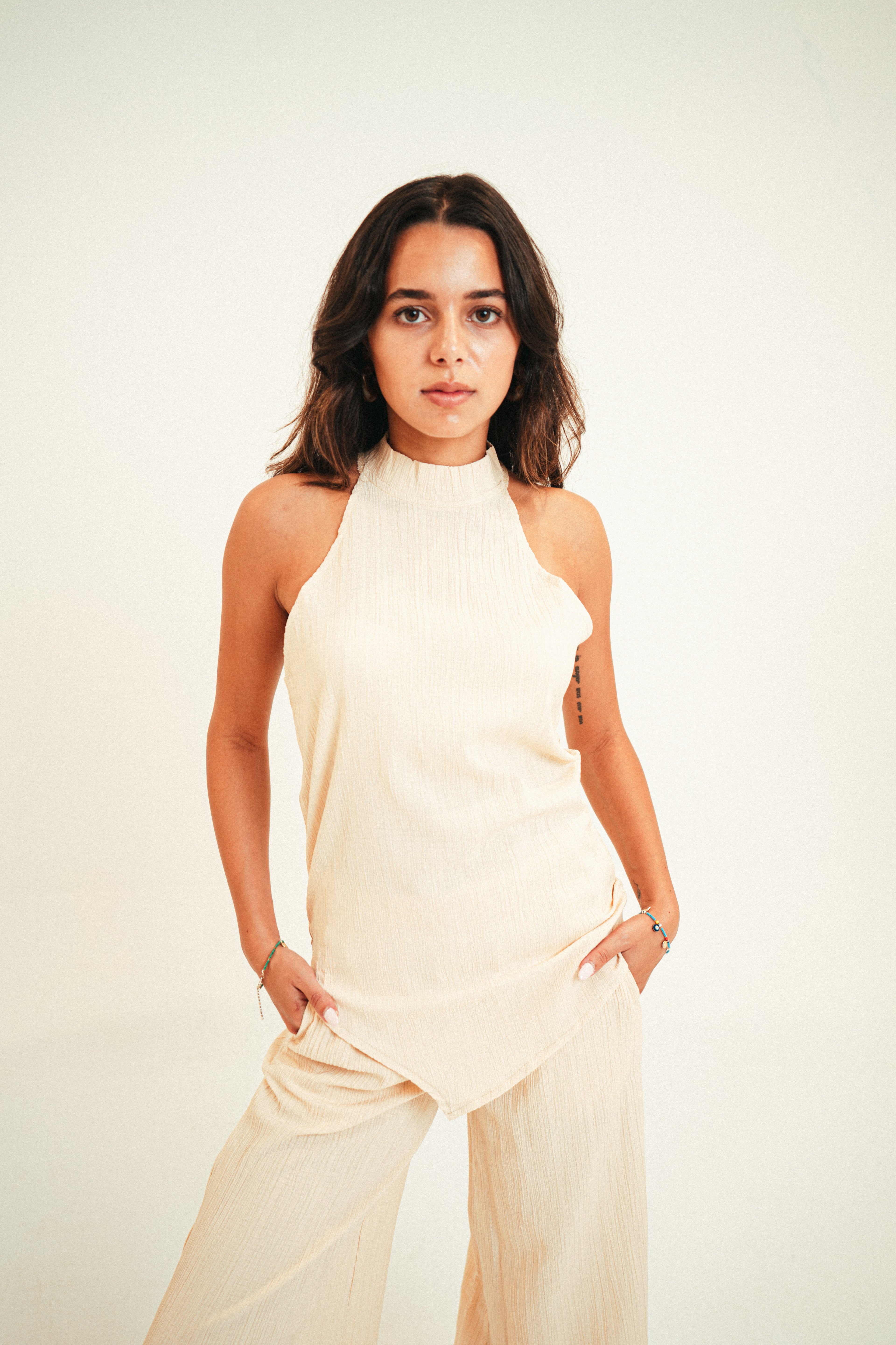Linen Halter Top
