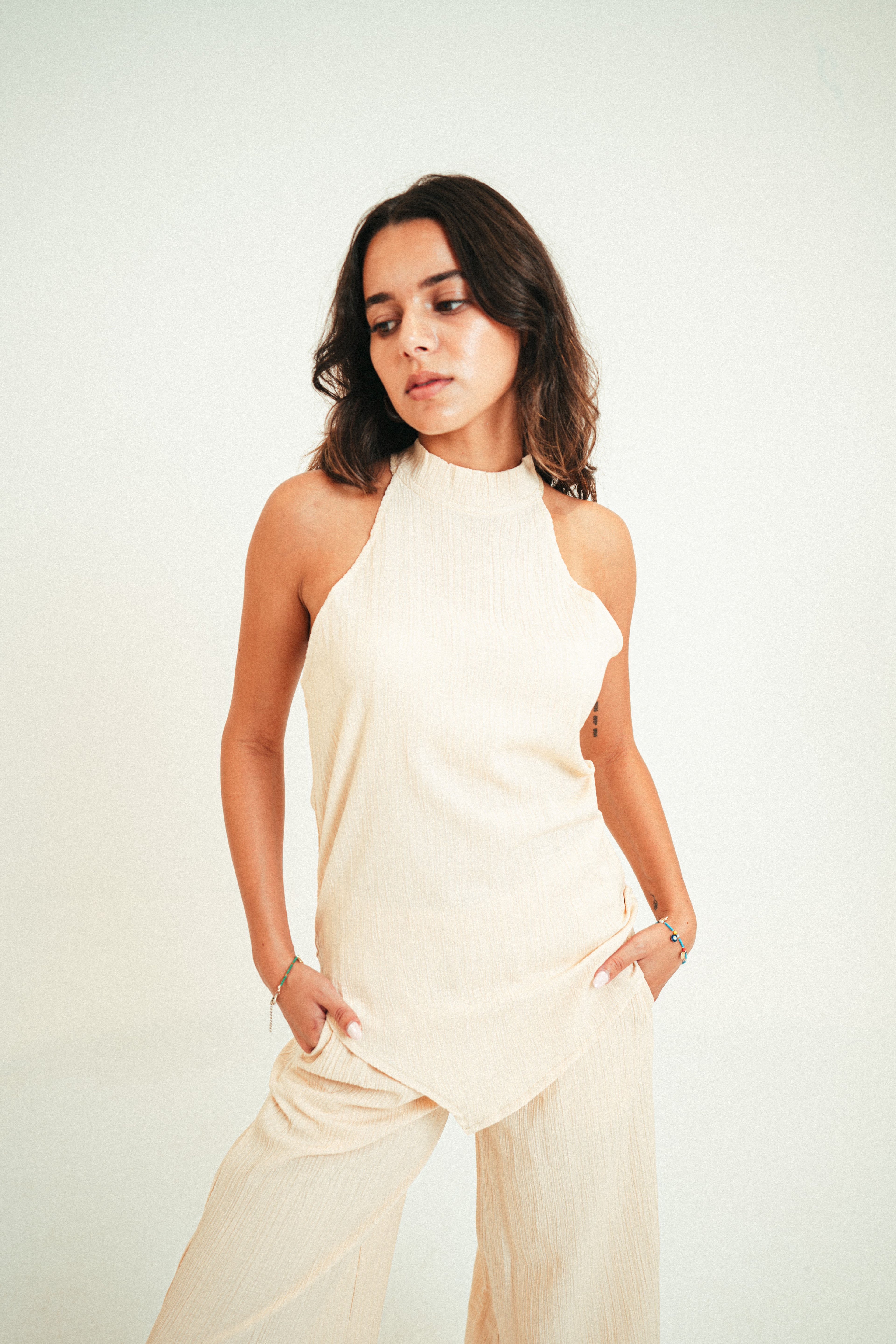 Linen Halter Top
