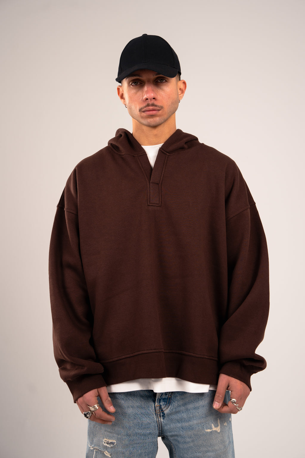 Brown Split Hood Unisex