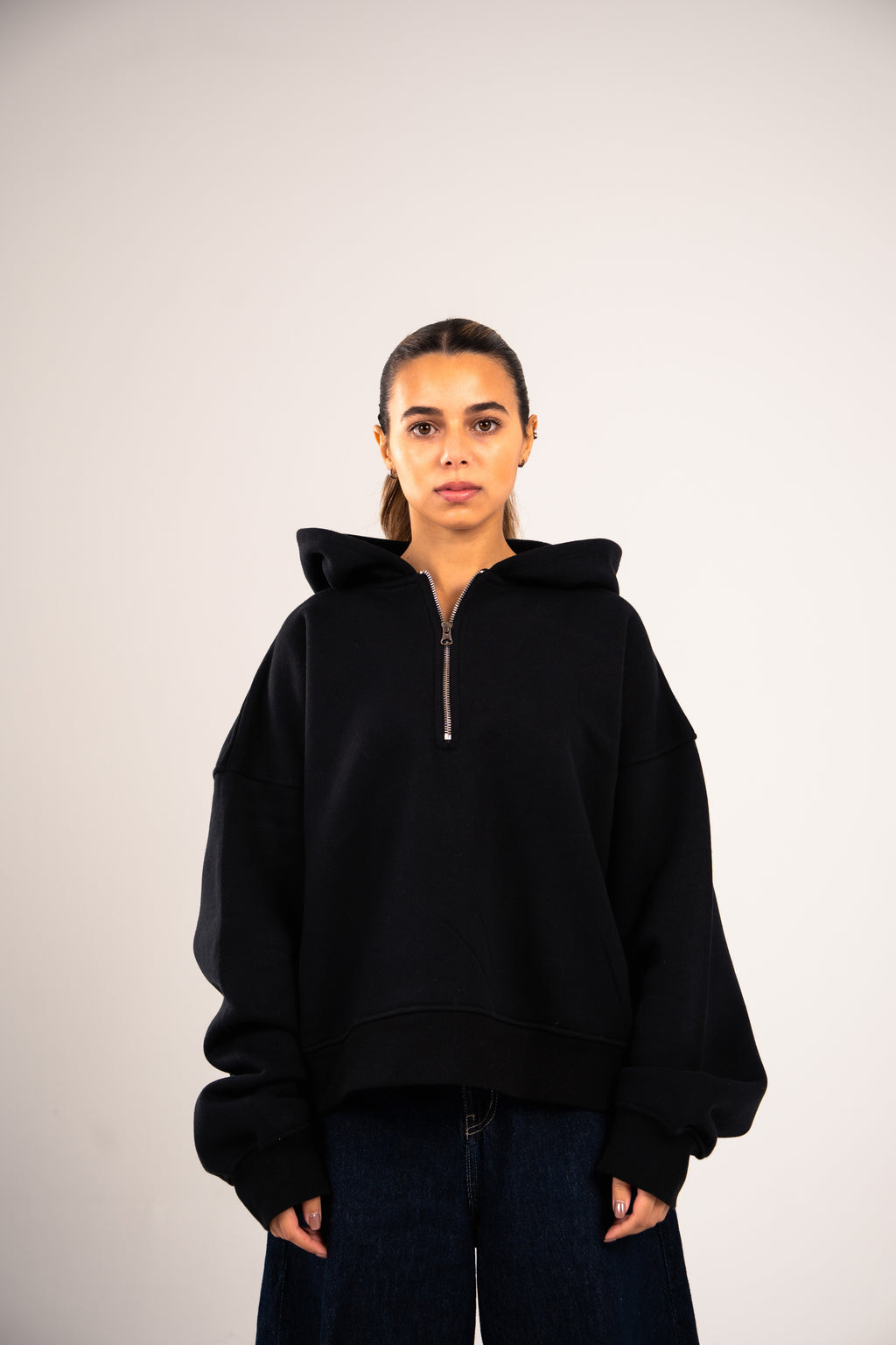 Cropped Half Zip Women's