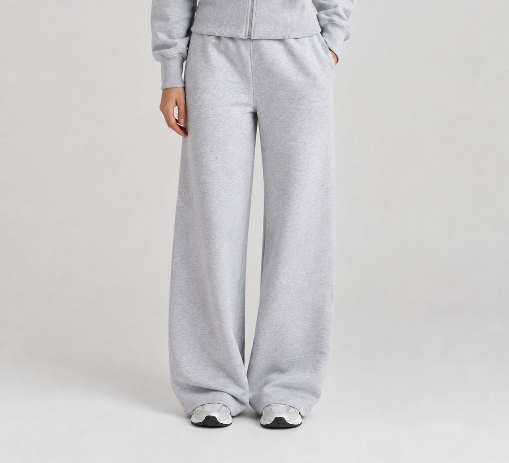 Grey Essential Wide-Leg