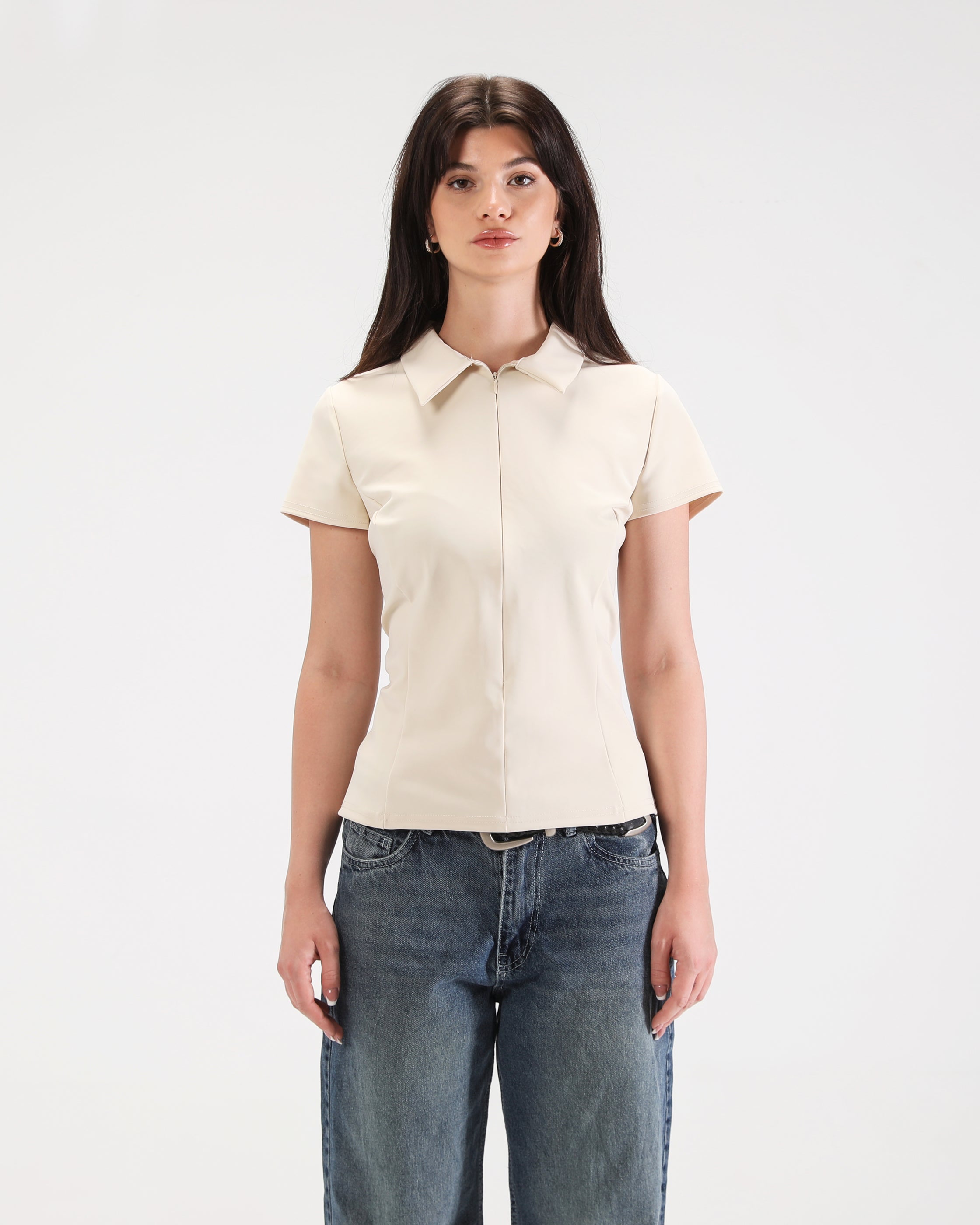 POLO COLLAR TOP