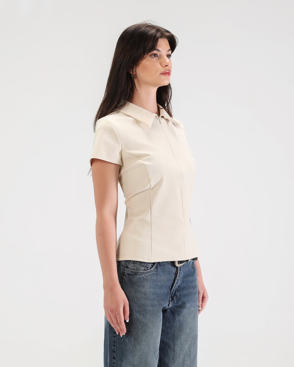 POLO COLLAR TOP