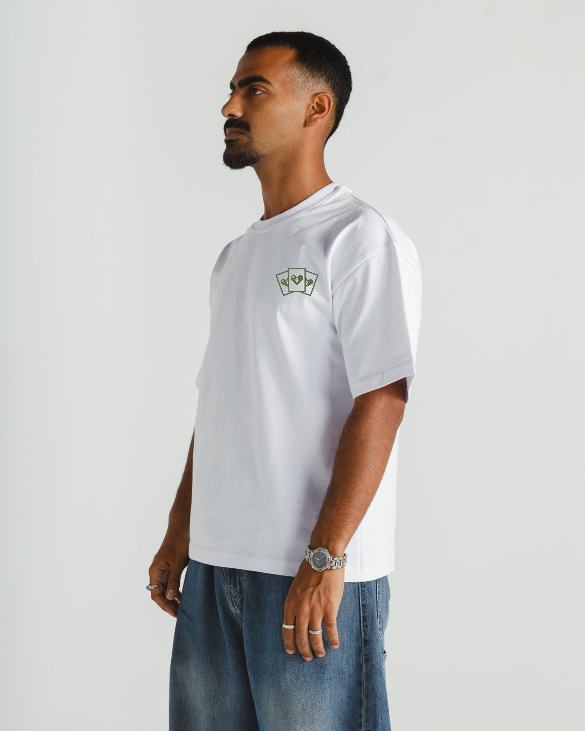 Cards White x Dark Green